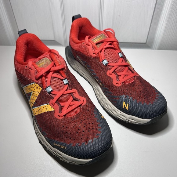 New Balance Fresh Foam Hierro v6 trail running-Orange/ Red 12.5 Men's - Picture 3 of 10